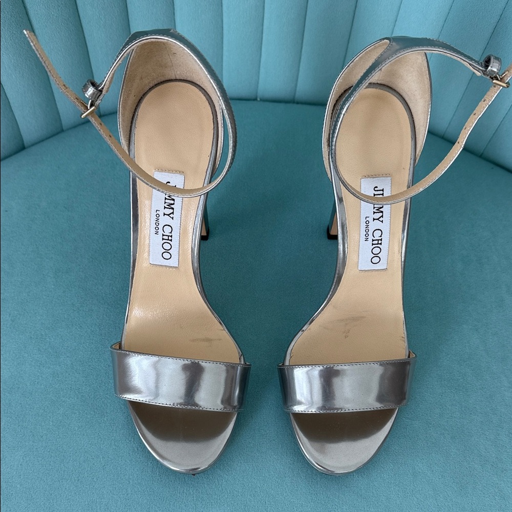 Jimmy Choo Silver Metallic Stiletto